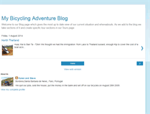 Tablet Screenshot of blog.my-bicycling-adventure.com